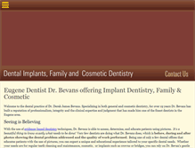 Tablet Screenshot of bevansdentistry.com